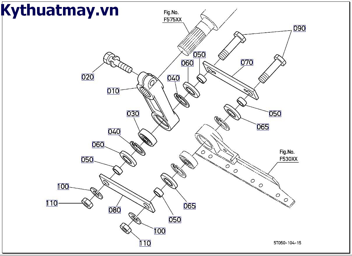 Cánh tay truyền động lưỡi cắt